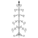 vidaXL fekete fém karácsonyfa dekorációhoz 150 cm