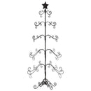 vidaXL fekete fém karácsonyfa dekorációhoz 150 cm