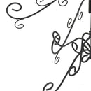 vidaXL fekete fém karácsonyfa dekorációhoz 215 cm