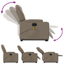 vidaXL elektromos cappuccino műbőr felállást segítő masszázsfotel