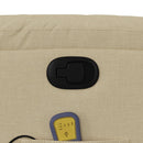 vidaXL krémszínű szövet felállást segítő dönthető masszázsfotel