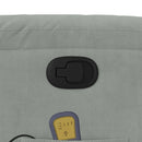 vidaXL világosszürke bársony felállást segítő dönthető masszázsfotel