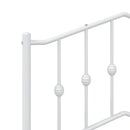 vidaXL fehér fém fejtámla 90 cm