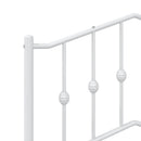 vidaXL fehér fém fejtámla 100 cm