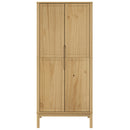 vidaXL FLORO viaszbarna tömör fenyőfa szekrény 77 x 53 x 171 cm
