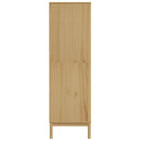 vidaXL FLORO viaszbarna tömör fenyőfa szekrény 77 x 53 x 171 cm