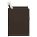 vidaXL 4 db barna polyrattan kerti szék párnával