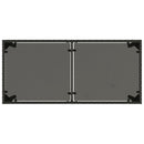 vidaXL fekete polyrattan üveglapos kerti asztal 115x54x74 cm