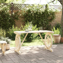 vidaXL tömör fenyőfa kerti asztal 115 x 55 x 65 cm