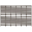 vidaXL barna 6-paneles polyrattan térelválasztó