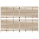 vidaXL bézs 6-paneles polyrattan térelválasztó