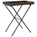 vidaXL barna összecsukható polyrattan tálcaasztal 65 x 40 x 75 cm