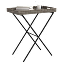 vidaXL szürke összecsukható polyrattan tálcaasztal 65 x 40 x 75 cm