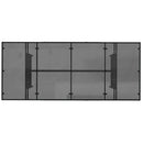 vidaXL fekete polyrattan üveglapos kerti asztal 190x80x74 cm