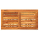 vidaXL szürke polyrattan és akácfa kerti asztal 70 x 38 x 42 cm