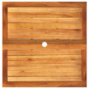 vidaXL szürke polyrattan és akácfa kerti asztal 80 x 80 x 74 cm