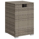 vidaXL szürke polyrattan propántartály borító asztal 40 x 40 x 60 cm