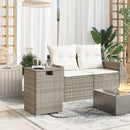vidaXL szürke polyrattan propántartály borító asztal 40 x 40 x 60 cm