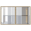 vidaXL bézs polyrattan üveglapos kerti asztal 110x68x70 cm