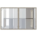 vidaXL szürke polyrattan üveglapos kerti asztal 110x68x70 cm