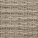 vidaXL 2 személyes szürke polyrattan kerti kanapé baldachinnal/székkel