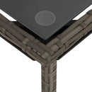 vidaXL 3 részes szürke polyrattan kerti ülőgarnitúra párnákkal