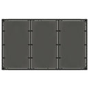 vidaXL fekete polyrattan üveglapos kerti asztal 150 x 90 x 75 cm