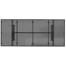 vidaXL fekete polyrattan üveglapos kerti asztal 190 x 80 x 75 cm