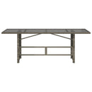 vidaXL szürke polyrattan üveglapos kerti asztal 190 x 80 x 75 cm