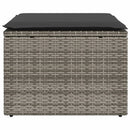 vidaXL szürke polyrattan kerti szék párnával 55 x 55 x 37 cm