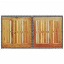 vidaXL szürke polyrattan és akácfa kerti asztal 100 x 55 x 73 cm