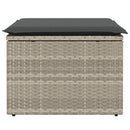 vidaXL világosszürke polyrattan kerti szék párnával 55 x 55 x 37 cm