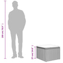 vidaXL barna polyrattan kerti szék párnával 55 x 55 x 37 cm