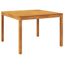vidaXL tömör akácfa kerti étkezőasztal 110 x 110 x 75 cm