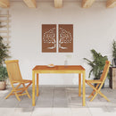 vidaXL tömör akácfa kerti étkezőasztal 110 x 110 x 75 cm