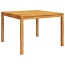 vidaXL tömör akácfa kerti étkezőasztal 110 x 110 x 75 cm