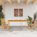 vidaXL tömör akácfa kerti étkezőasztal 180 x 90 x 75 cm
