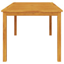 vidaXL tömör akácfa kerti étkezőasztal 180 x 90 x 75 cm