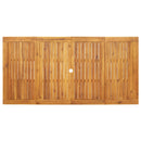 vidaXL tömör akácfa kerti étkezőasztal 180 x 90 x 75 cm