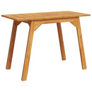 vidaXL tömör akácfa kerti étkezőasztal 110 x 56 x 75 cm