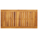 vidaXL tömör akácfa kerti étkezőasztal 110 x 56 x 75 cm