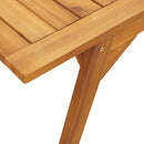 vidaXL tömör akácfa kerti étkezőasztal 110 x 56 x 75 cm