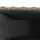 vidaXL szürke polyrattan kerti ültetőláda 2 cseréppel 90x20x40 cm