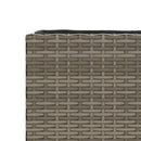 vidaXL szürke polyrattan kerti ültetőláda 2 cseréppel 90x20x40 cm