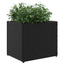 vidaXL fekete polyrattan kerti ültetőláda 36x30x32 cm