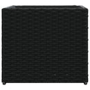 vidaXL fekete polyrattan kerti ültetőláda 36x30x32 cm