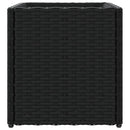 vidaXL fekete polyrattan kerti ültetőláda 36x30x32 cm