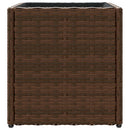 vidaXL barna polyrattan kerti ültetőláda 36x30x32 cm