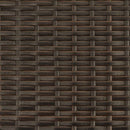 vidaXL barna polyrattan napozóágy párnával