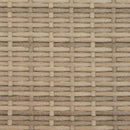 vidaXL bézs polyrattan napozóágy tetővel és párnával